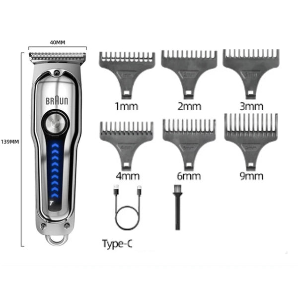 Original Fang Braun 9013 Electric Hairdresser Shaving Head Pusher Electric Pusher Clipper Hair Precision Trimmer for Men