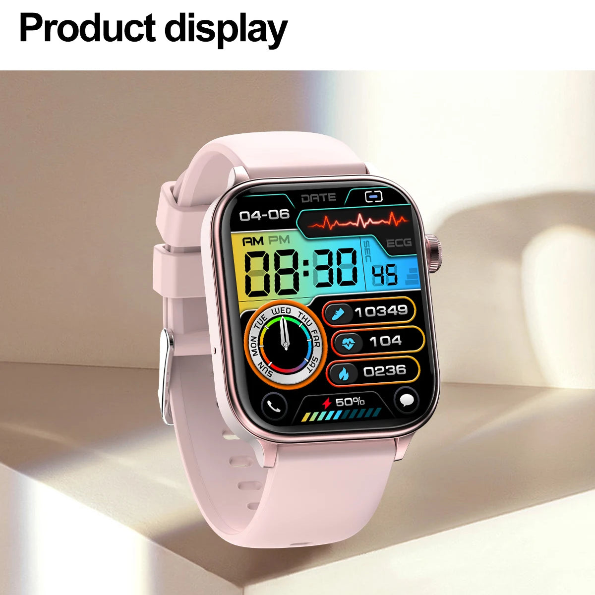 2024New AI Medical Diagnosis Blood Lipids Uric Acid Blood Glucose Smart Watch Men ECG+PPG Voice Bluetooth Call Health Smartwatch