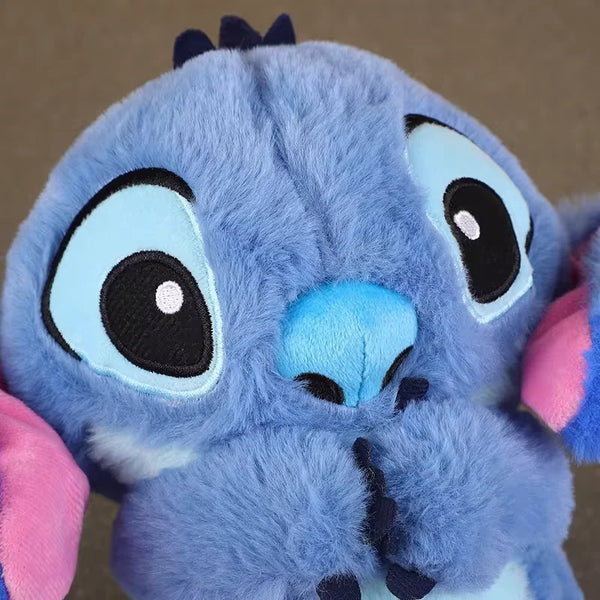 Stitch Plush Doll Breathing Light Child Soothes Toys Pink Angel Anime Cute Baby Music Light Sleep Kid Christmas Birthday Gifts