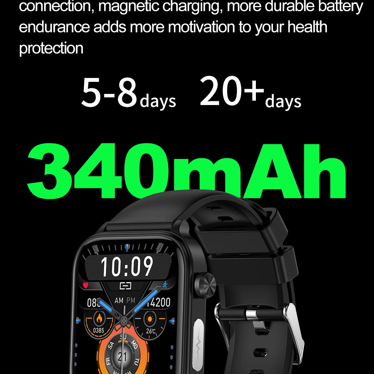 2024New AI Medical Diagnosis Blood Lipids Uric Acid Blood Glucose Smart Watch Men ECG+PPG Voice Bluetooth Call Health Smartwatch